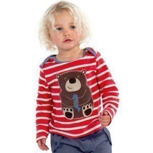 Frugi Jungs Langarm Shirt gestreift Bär 