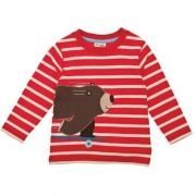 Frugi - Kids-Langarmshirt Bär rot, kbA