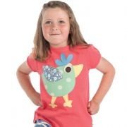 Frugi - Kinder-T-Shirt Huhn, kbA