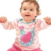Frugi - Langarmshirt Henne rosa, kbA