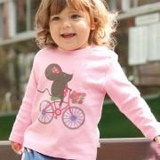 Frugi - Langarmshirt Maus rosa, kbA