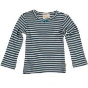 Frugi - Langarmshirt mit Schleife blau-w