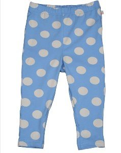 Frugi Leggings Hellblau mit Punkten Bio 