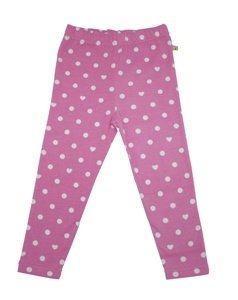 Frugi Leggings Pink mit Punkten Bio Baum