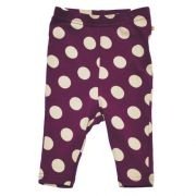Frugi - Leggins lila mit dicken Punkten,