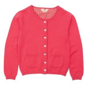 Frugi Mädchen Cardigan Raspberry Bio Bau