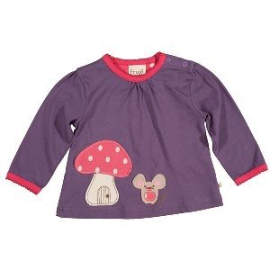 Frugi Mädchen Langarm Shirt Maus Bio Bau