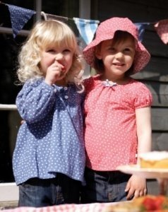 Frugi Mädchen Langarm Tunika blau Bio Ba