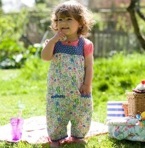 Frugi Mädchen Sommer Latzhose -Vintage- 