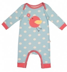 Frugi Strampler/Schlafanzug Birdie Bio B