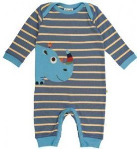 Frugi Strampler/Schlafanzug Rhino Bio Ba