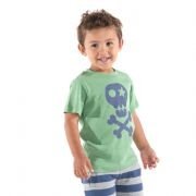 Frugi - T-Shirt Pirat grün, kbA
