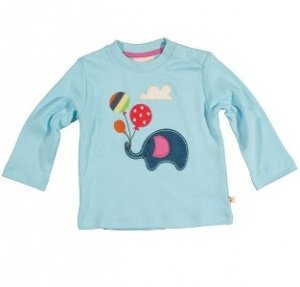 Frugi Unisex Langarm Shirt Elefant Bio B