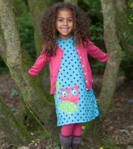 Frugi Wendekleid Bio Baumwolle -Owl- 2-7