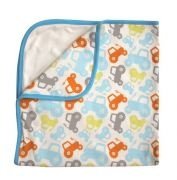 Frugi - bunte Baby-Decke mit Kapuze, kbA