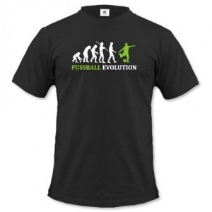 FUSSBALL EVOLUTION - HERREN - T-SHIRT in Schwarz by Jayess Gr. L