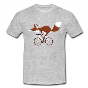 Fuchs Auf Rennrad T-Shirt