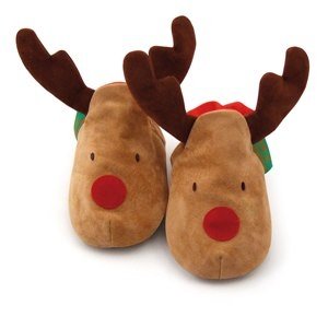 Funky Feet Hausschuhe Rentier Rudolf