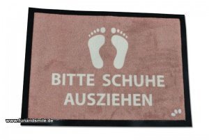 Fußabstreifer Bitte Schuhe ausziehen