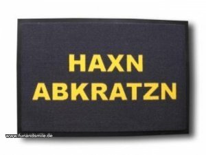 Fußabstreifer Haxn abkratzn
