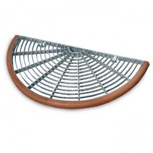 Fußabstreifer halbrund, Holzrahmen (Abb.