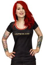 Fussball Damen Fanshirt Deutschland schw