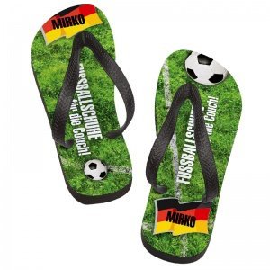 *Fußball*-Sandalen mit Ihrem Namen