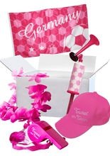 Fussball WM Fan Paket Damen pink 5-teili
