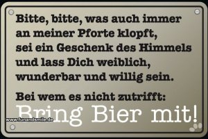 Fußmatte - Bring Bier mit!