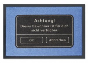 Fußmatte - Dieser Bewohner ist nicht ver