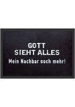 Fussmatte Gott sieht alles