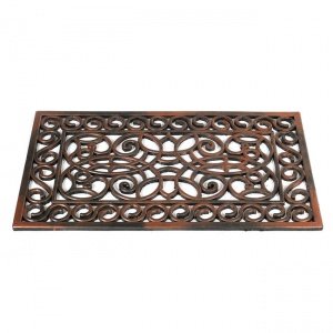 Fußmatte Inca rechteckig bronzefarben 45