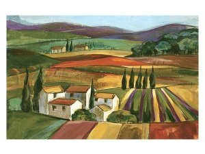 Fußmatte Lavendelfelder