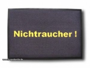 Fussmatte Nichtraucher