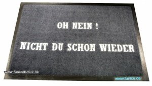 Fussmatte Oh nein