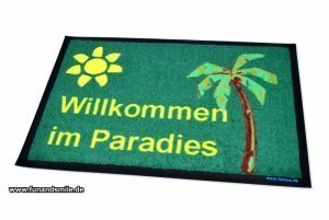 Fußmatte Paradies