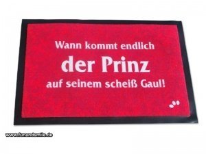 Fußmatte - Prinz auf dem schei&#223