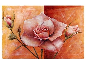 Fußmatte Rose in apricot