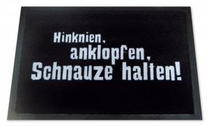Fußmatte - ...Schnauze halten
