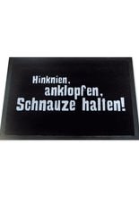 Fussmatte ...Schnauze halten