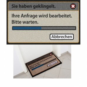 Fußmatte - Sie haben geklingelt