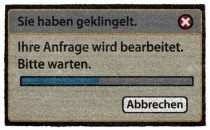 Fußmatte Sie haben geklingelt