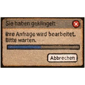 Fußmatte Sie haben geklingelt