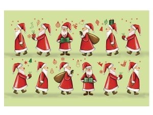 Fußmatte Weihnachtsmänner