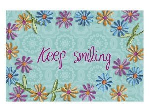 Fußmatte keep smiling