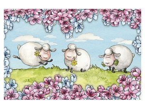 Fußmatte - lustig mit Schafen