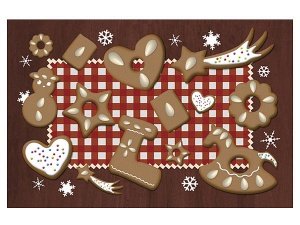 Fußmatte mit Lebkuchenallerlei - weihnac