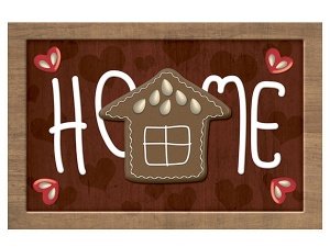 Fußmatte mit Pfefferkuchenhaus - Home