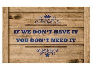 Fußmatte mit Spruch