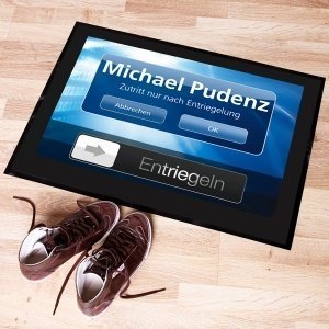 Fussmatte mit Wunschnamen *Touchscreen*